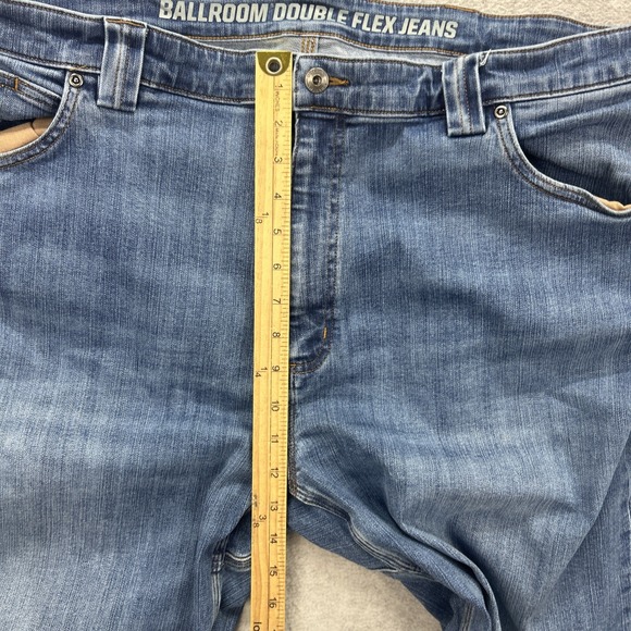 Duluth Trading Jeans Mens 46x30 Blue Denim Pants Ballroom Double Flex Relaxed - Picture 13 of 15